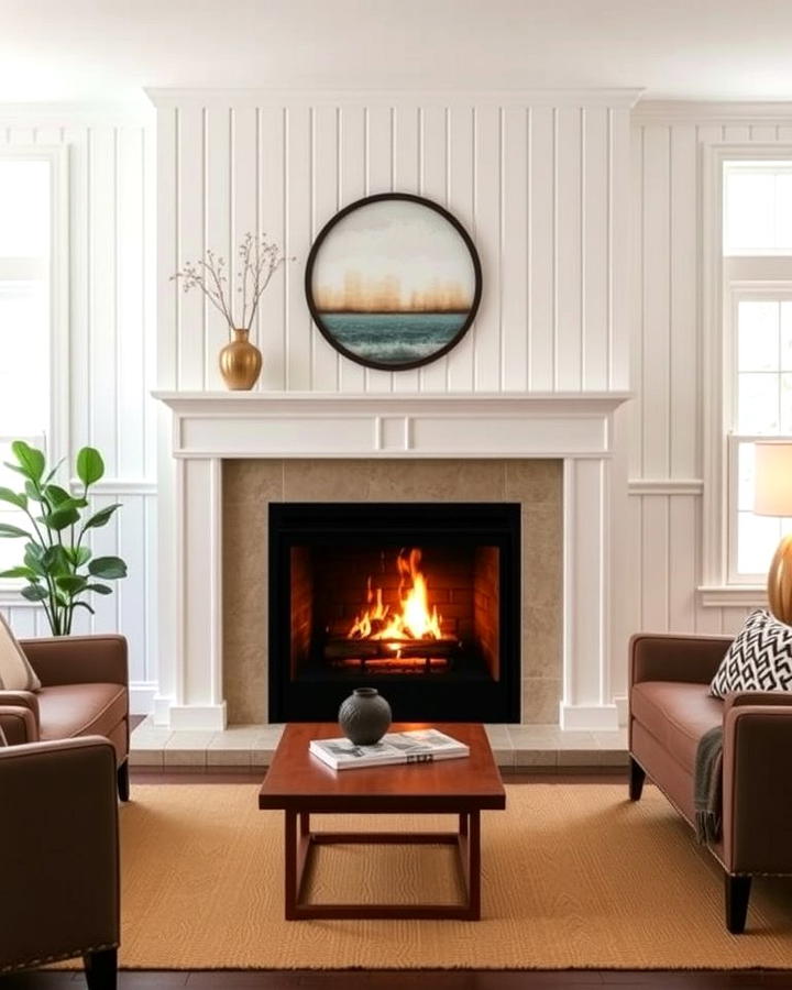 Beadboard Fireplace Surround