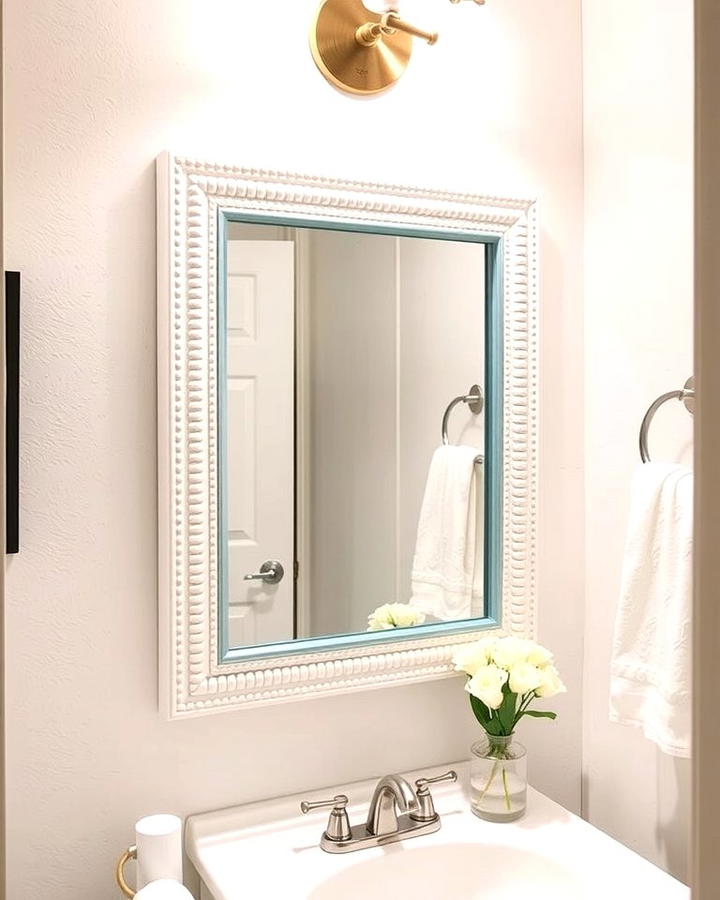 Beadboard Framed Mirror