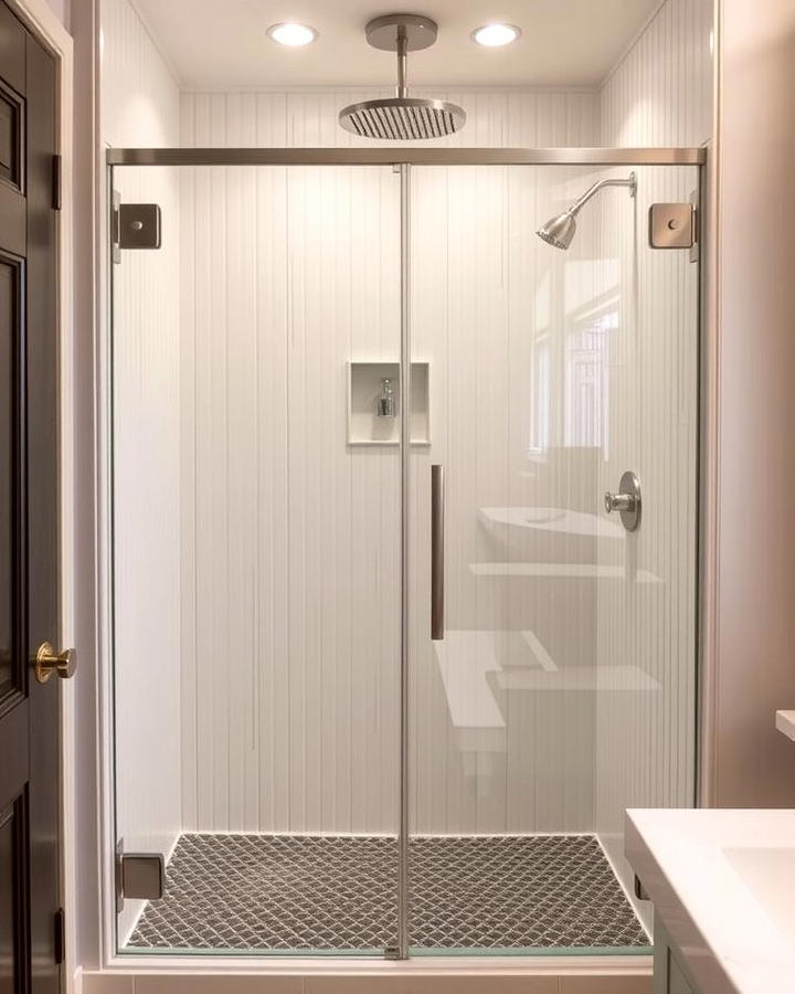 Beadboard Shower Enclosure