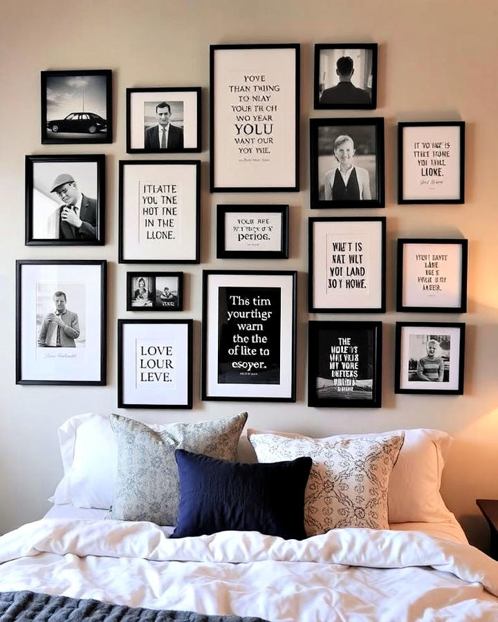 Bedroom Gallery Wall for Personal Expression