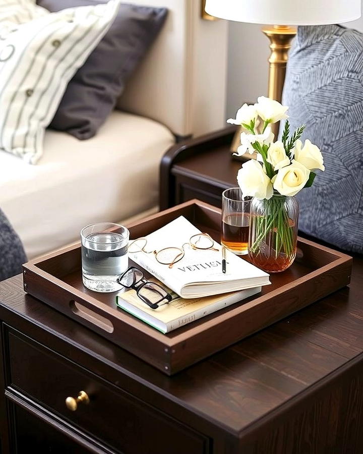 Bedside Tray for Night Essentials