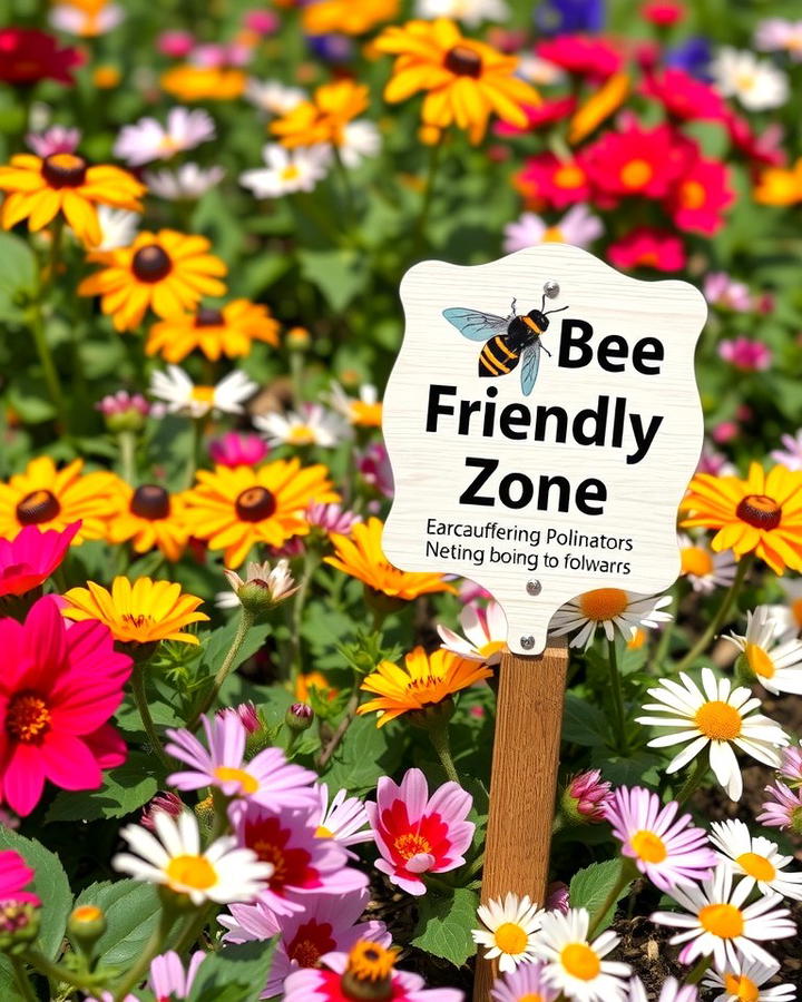 Bee Friendly Zone Sign