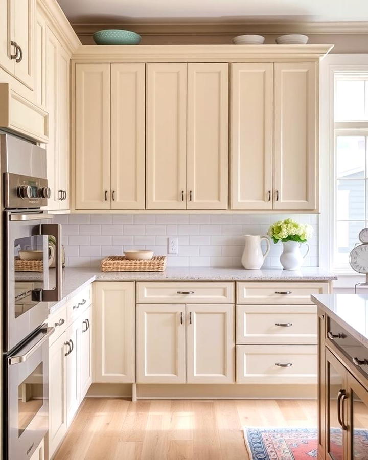 Beige Cabinets in Transitional Kitchens