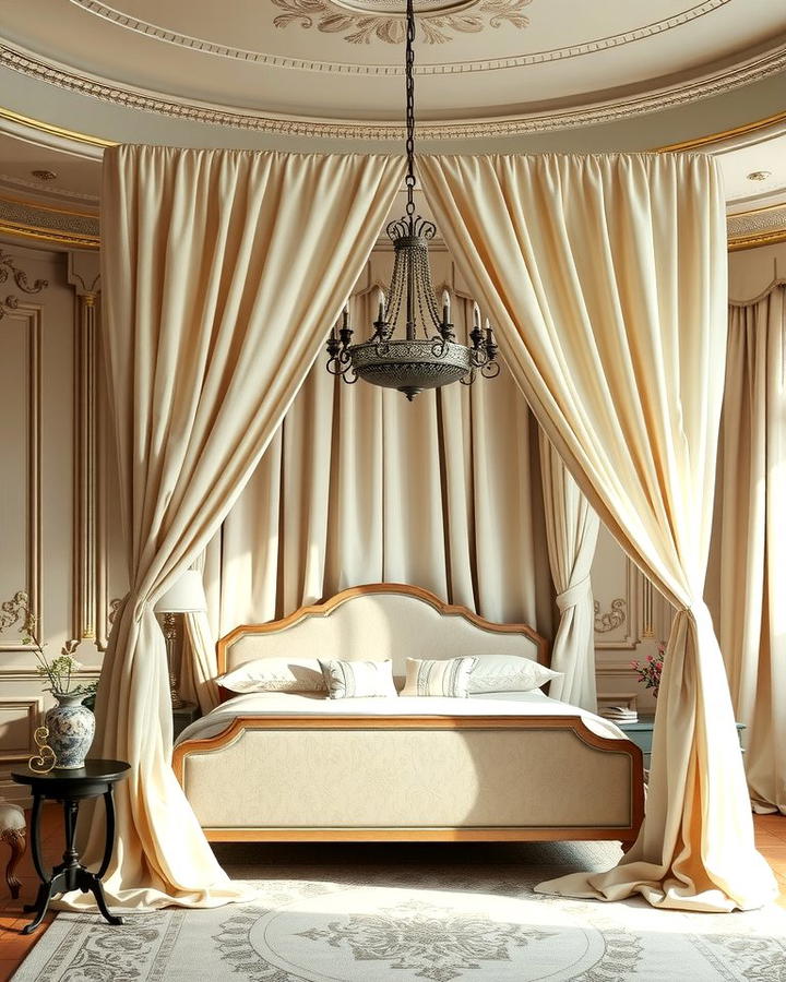 Beige Canopy Beds