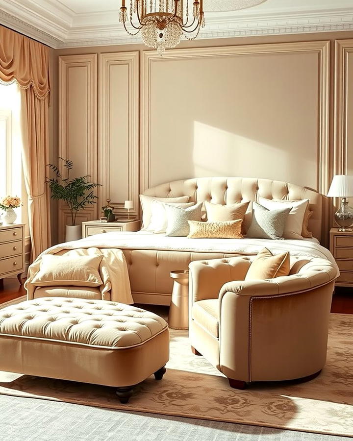 Beige Velvet Furniture