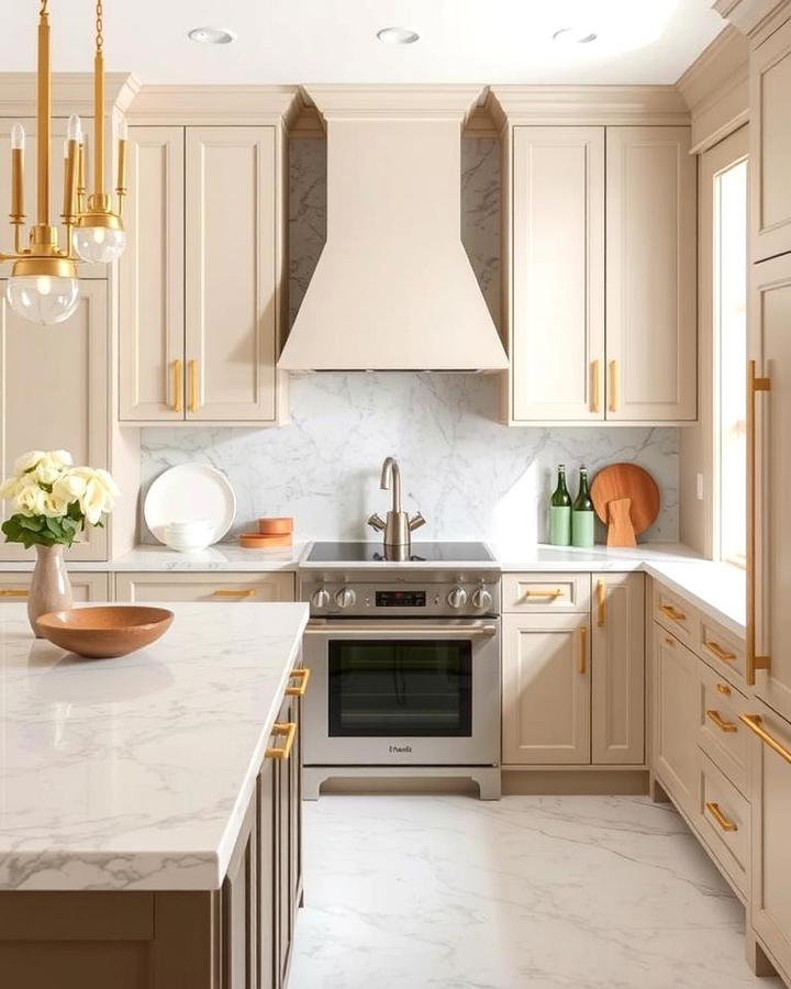 Beige and Marble Combination