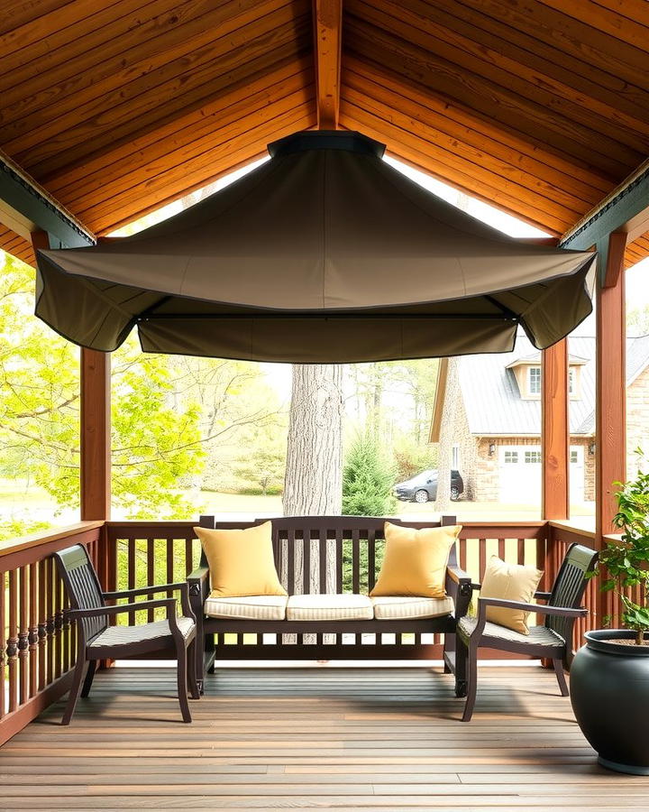 Bench with Canopy Shade