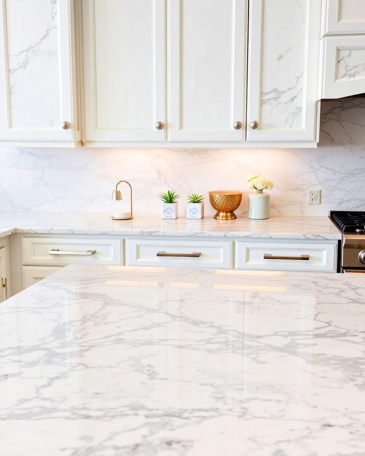 Bianco Antico Granite Kitchen Countertop