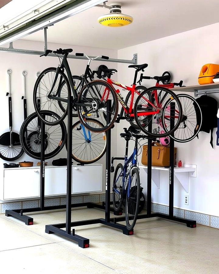 Bike Storage Stands for Floor Level Organization