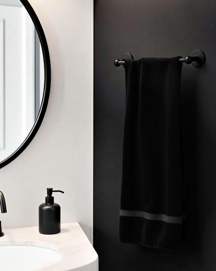 Black Bathroom Accessories Idea