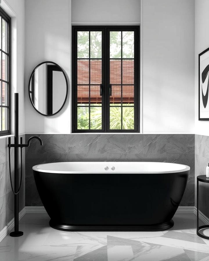 Black Bathtub Fixtures for Luxe Appeal