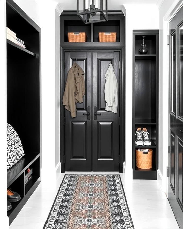 Black Built In Storage Units