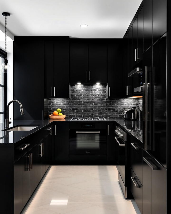 Black Cabinets With Black Appliances