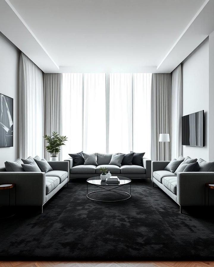 Black Carpet in a Monochromatic Theme