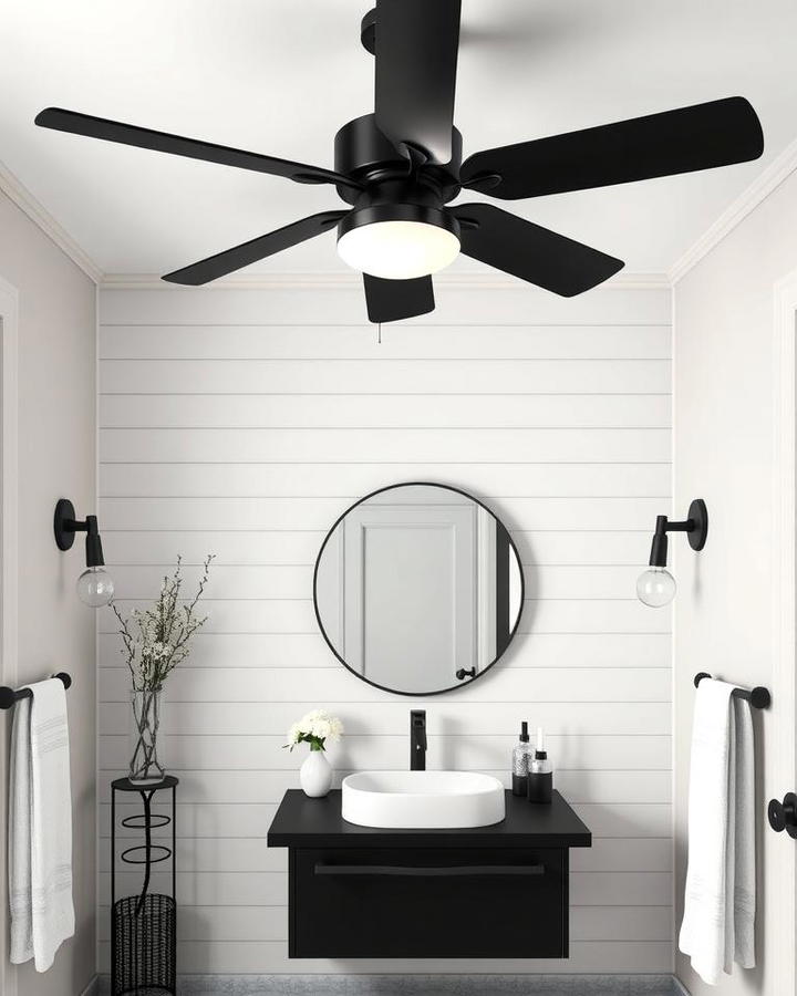 Black Ceiling Fans for Subtle Sophistication