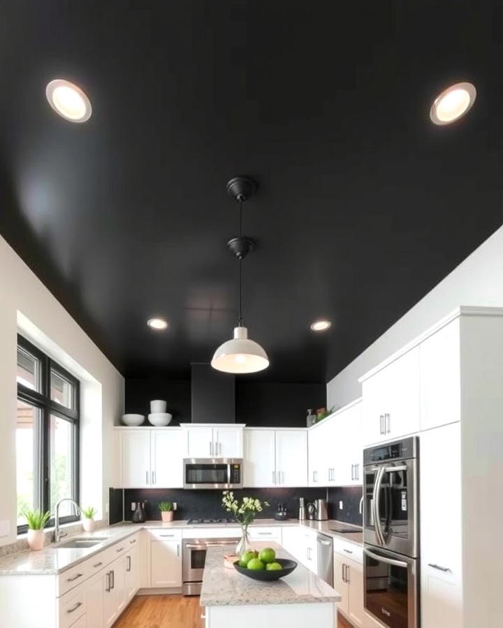 Black Ceilings for a Bold Statement