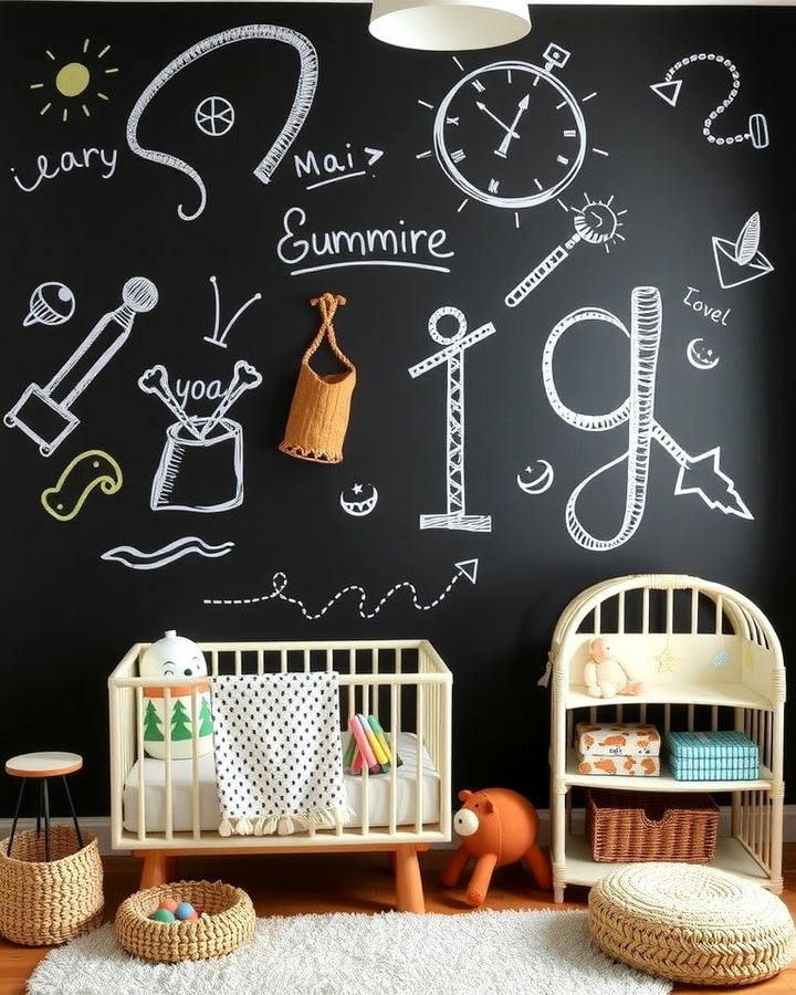 Black Chalkboard Wall