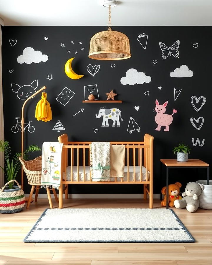 Black Chalkboard Wall 2