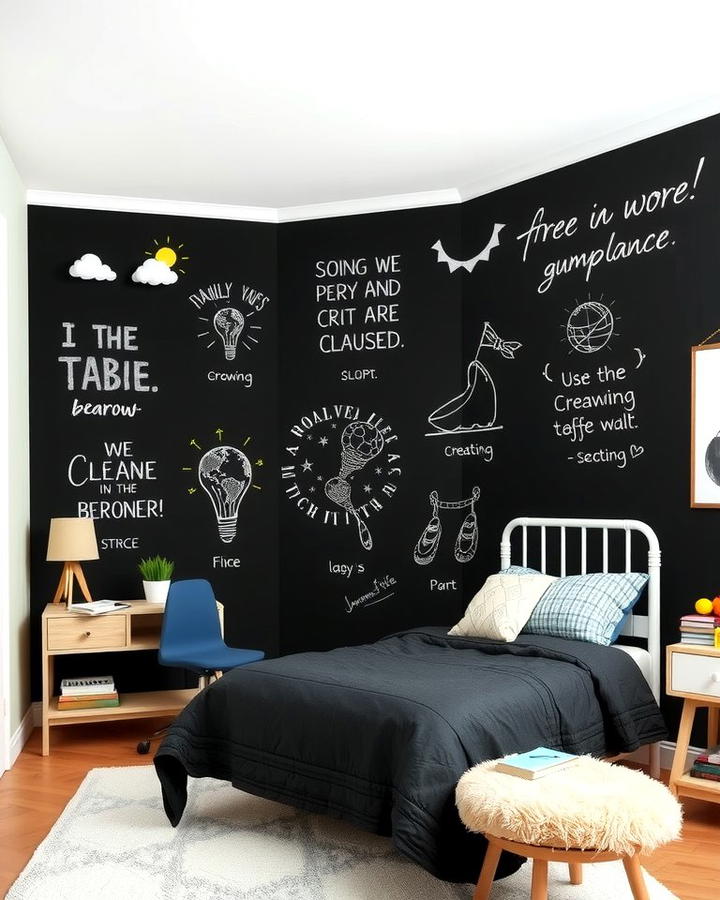 Black Chalkboard Wall