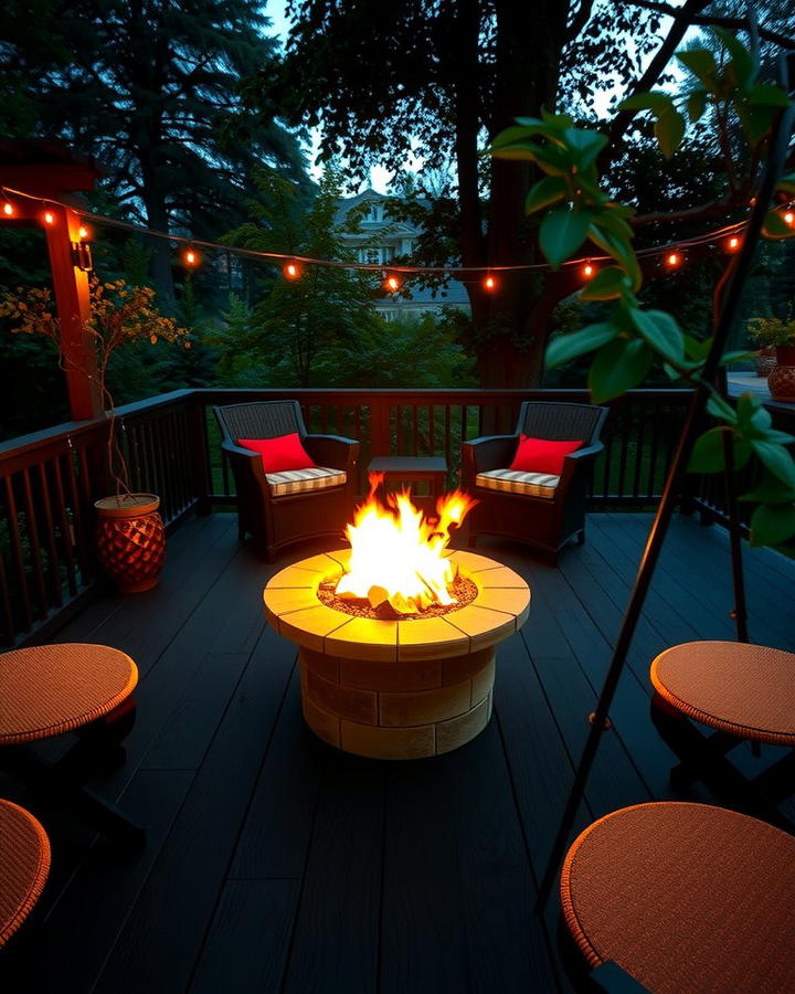 Black Deck with Fire Pit 2