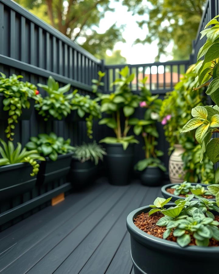 Black Deck with Vertical Gardens 2