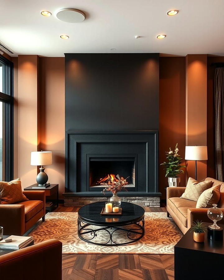 Black Fireplace Surrounds for a Cozy Focal Point