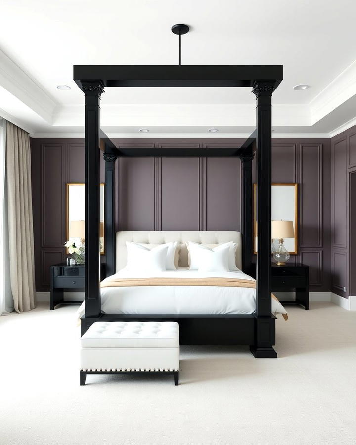 Black Four Poster Bed