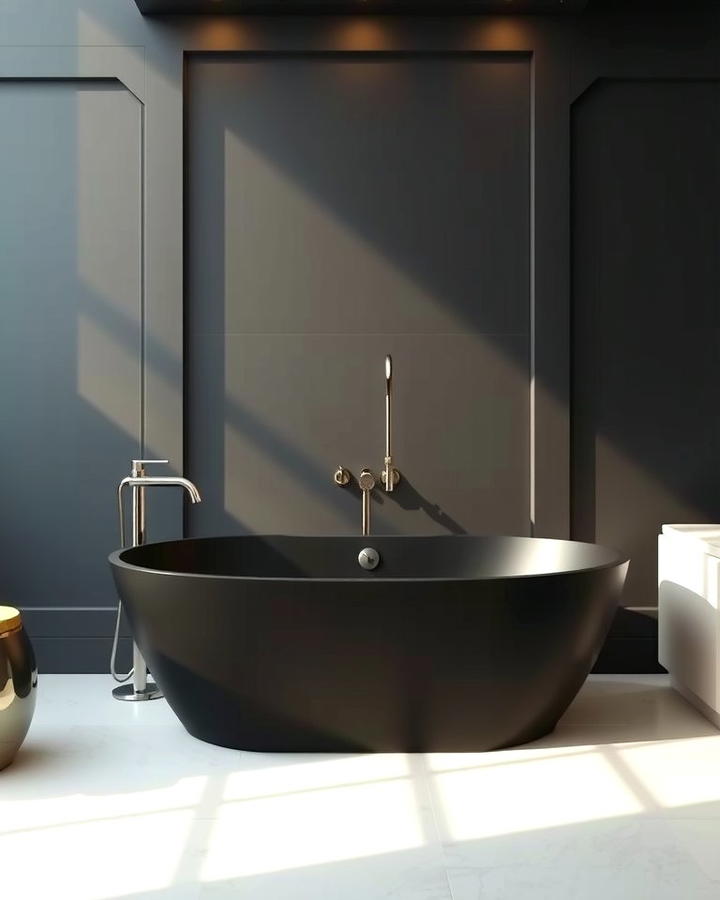 Black Freestanding Bathtub