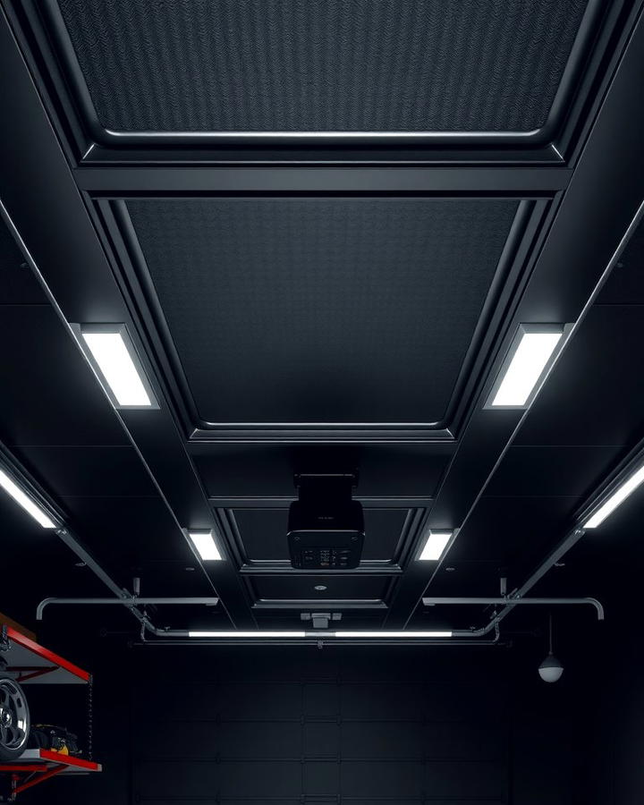 Black Garage Ceiling for Depth