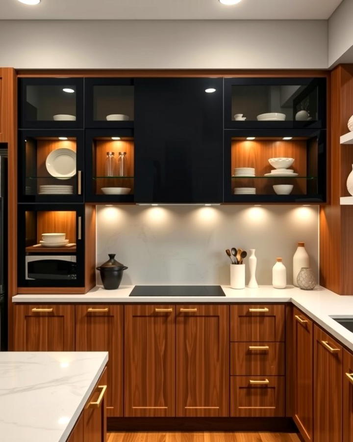 Black Glass Cabinet Doors