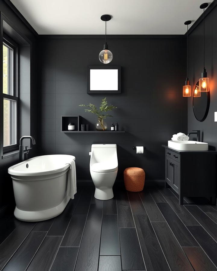 Black Hardwood Floors for Warmth and Sophistication