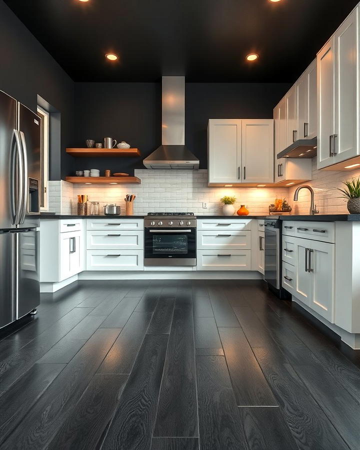 Black Laminate Floors for Budget Friendly Versatility