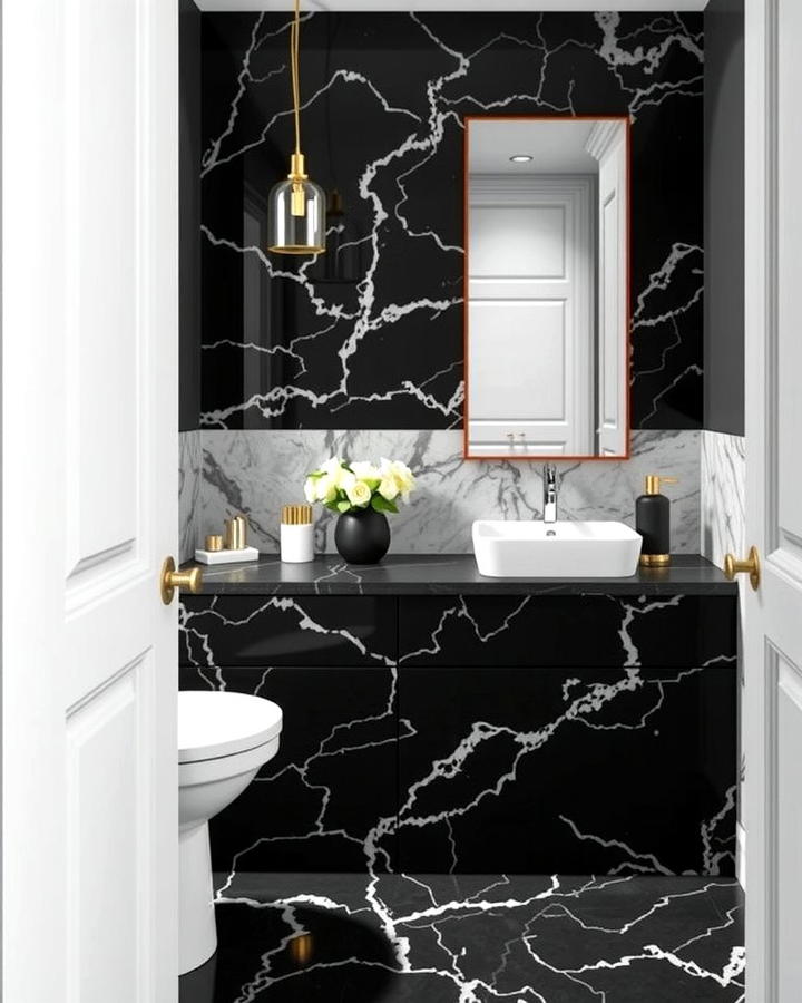 Black Marble Vanity Countertops