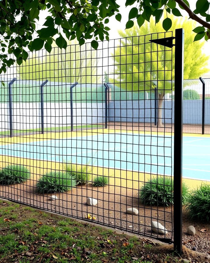 Black Mesh Fence