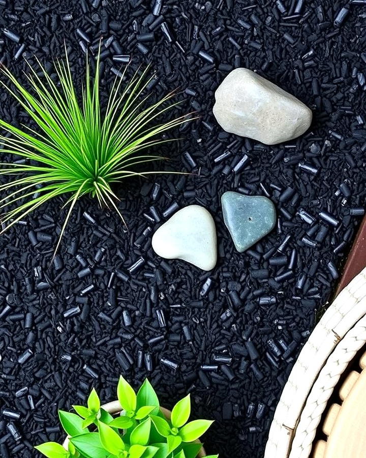 Black Mulch for Minimalist Landscaping