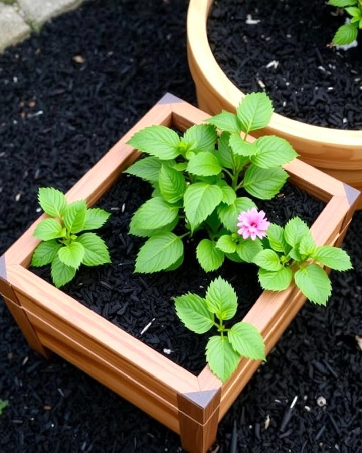 Black Mulch for Raised Planters