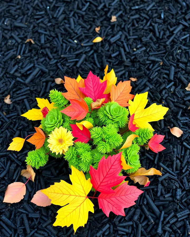 Black Mulch for Seasonal Displays