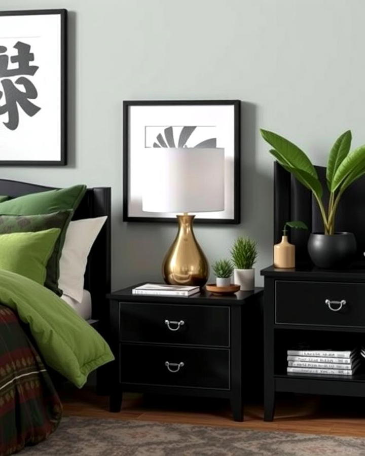 Black Nightstands for Sleek Storage