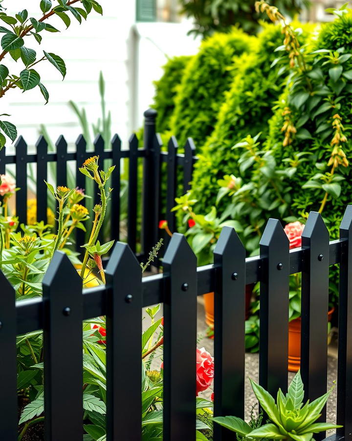 Black Picket Fence with a Twist 2