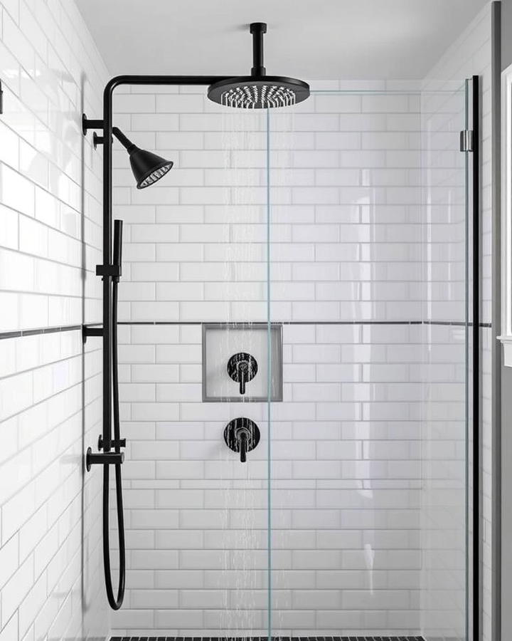 Black Shower Fixtures for a Bold Look