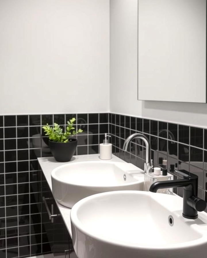 Black Sink Fixtures for a Monochromatic Look