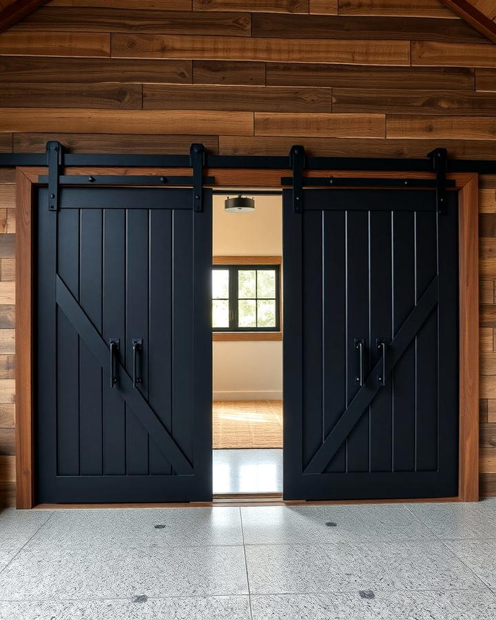 Black Sliding Barn Doors