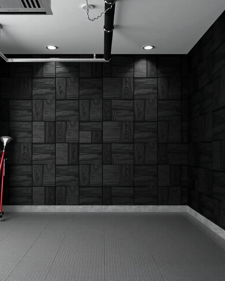 Black Textured Wall Panels