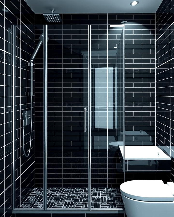 Black Tile Shower