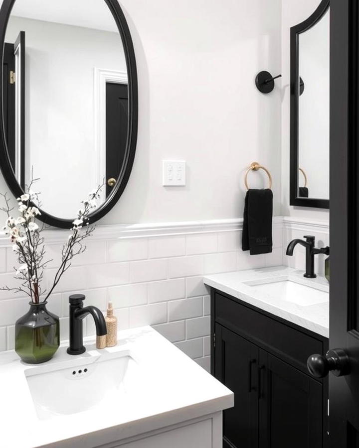 Black Vanity Hardware for Subtle Elegance