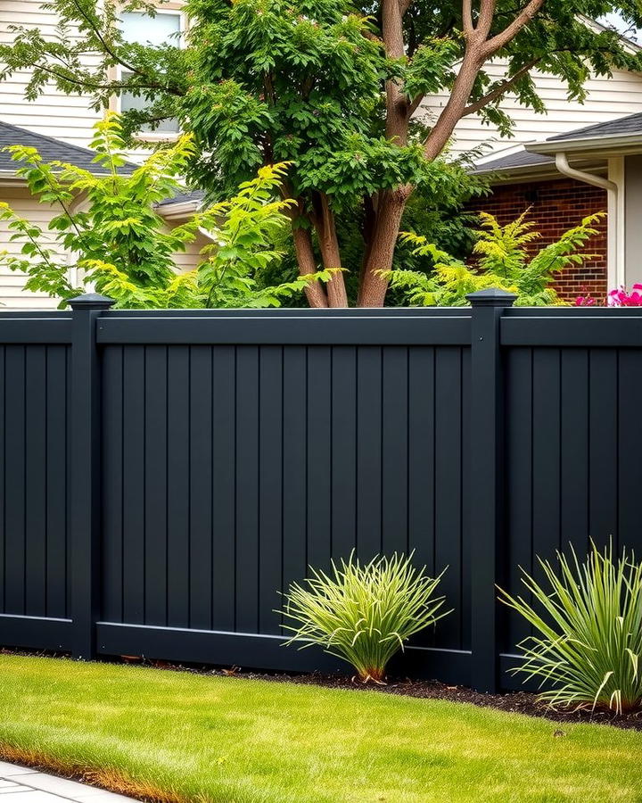 Black Vinyl Fence