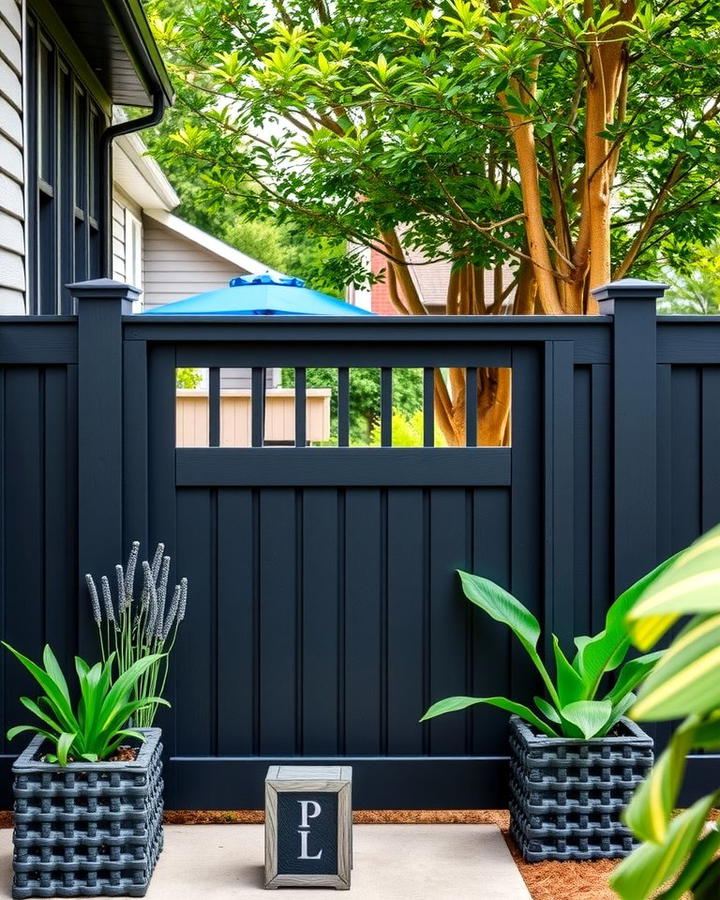 Black Vinyl Fence for Low Maintenance