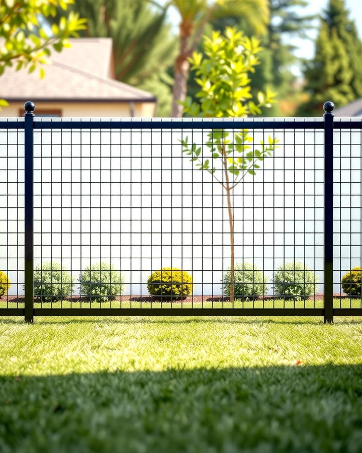 Black Wire Mesh Fence for Minimalism