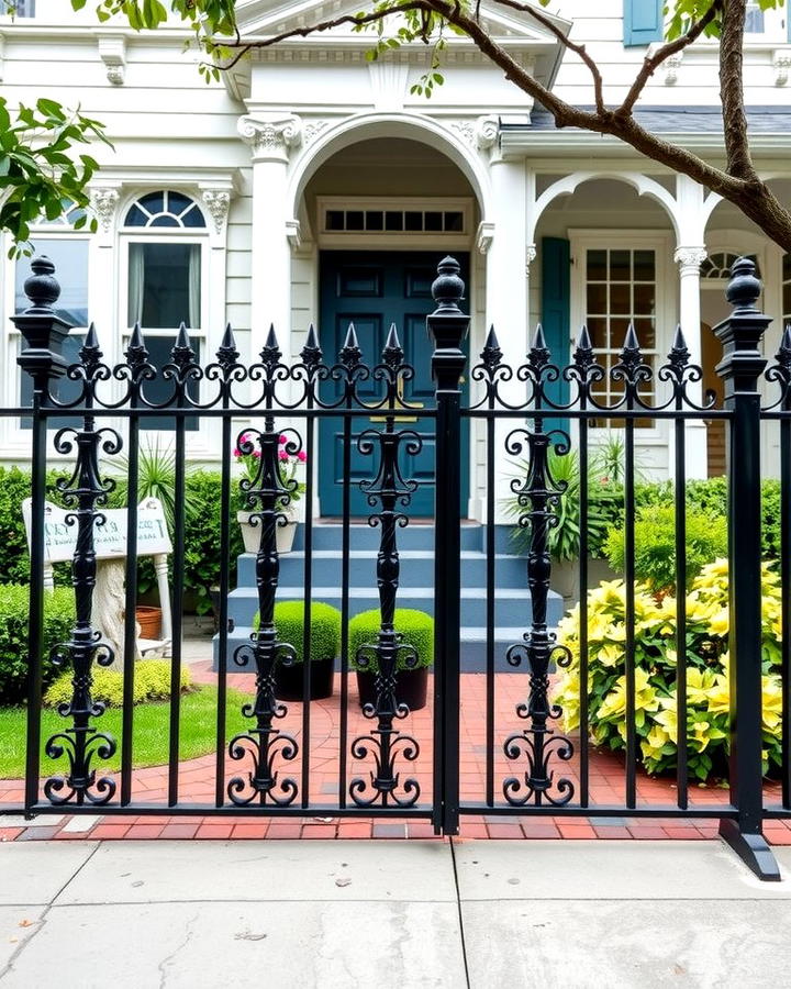 Black Wrought Iron Fence