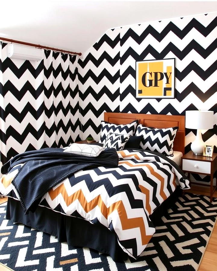 Black and Brown Chevron Patterns